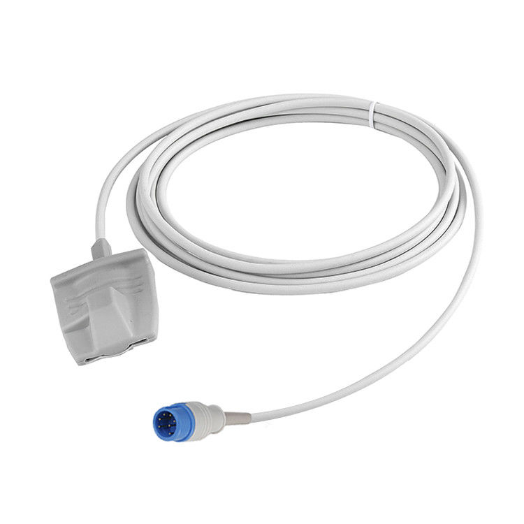 Sensor Spo2 réutilisable en silicone 7 broches pour le connecteur de pince à doigt adulte