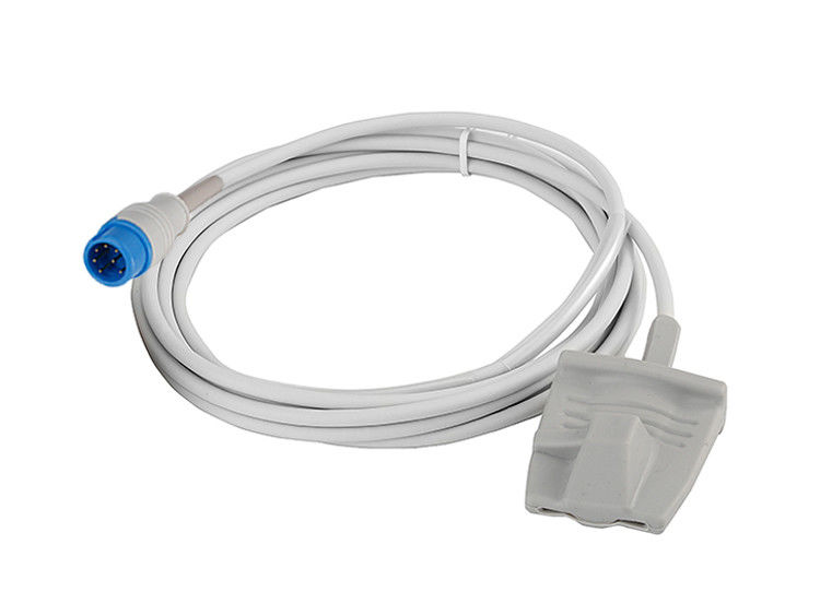 Sensor Spo2 réutilisable en silicone 7 broches pour le connecteur de pince à doigt adulte