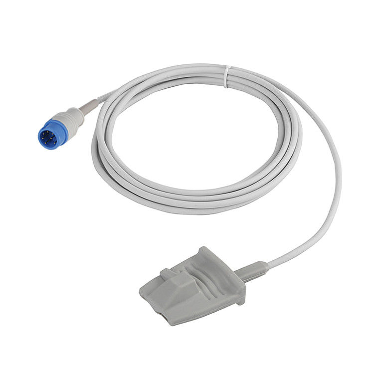 Sensor Spo2 réutilisable en silicone 7 broches pour le connecteur de pince à doigt adulte