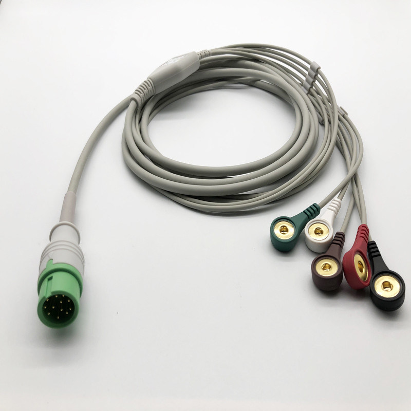 Comen 3 Lead 12 broches de câble ECG à connexion directe pour STAR8000E STAR8000F STAR8000H