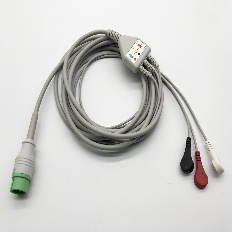 Comen 3 Lead 12 broches de câble ECG à connexion directe pour STAR8000E STAR8000F STAR8000H