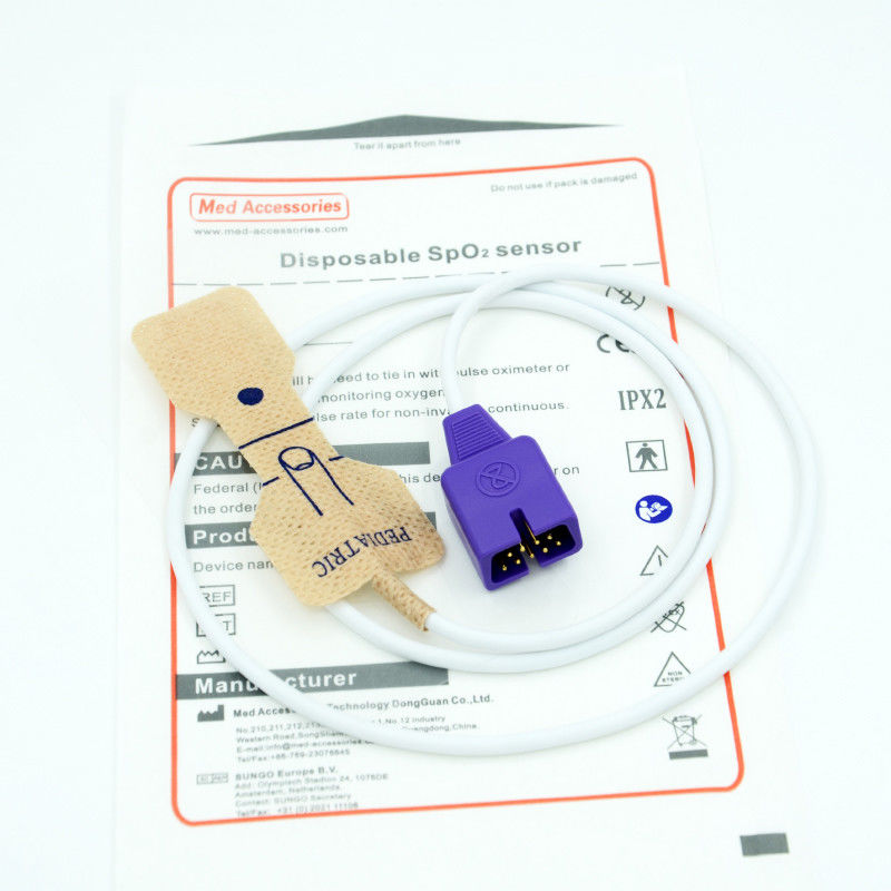 Sonde pour adultes avec capteur Spo2 jetable Nellcor Compatible avec N-550/N-560/N-595/N-600/N-600x/N-65
