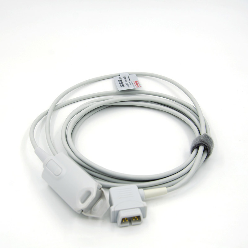 Sensor d' oxymètre de pouls grise réutilisable, capteur SpO2 à pointe douce en silicone pour bébé réutilisable