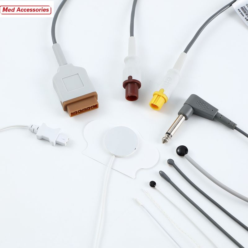 La peau grise de l' adulte Surface médicale sonde de température Portable pour le patient Moniteur