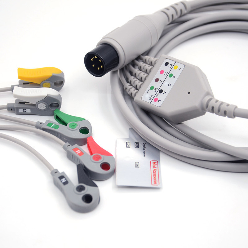 Mindray Portable Spo2 Probe Sensor Connecteur rond Cable d'oxymètre de pouls