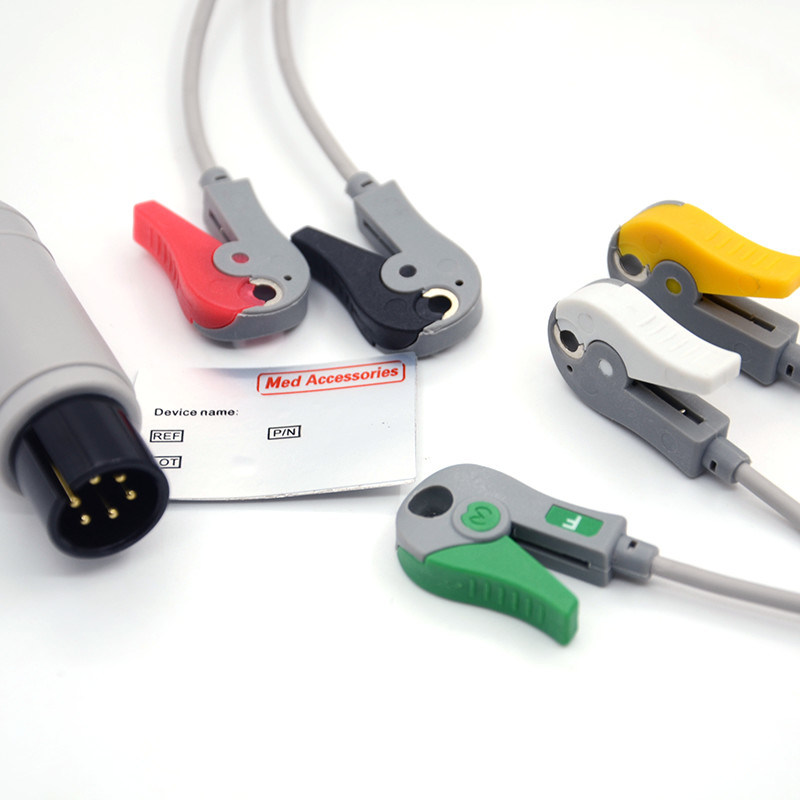 Mindray Portable Spo2 Probe Sensor Connecteur rond Cable d'oxymètre de pouls