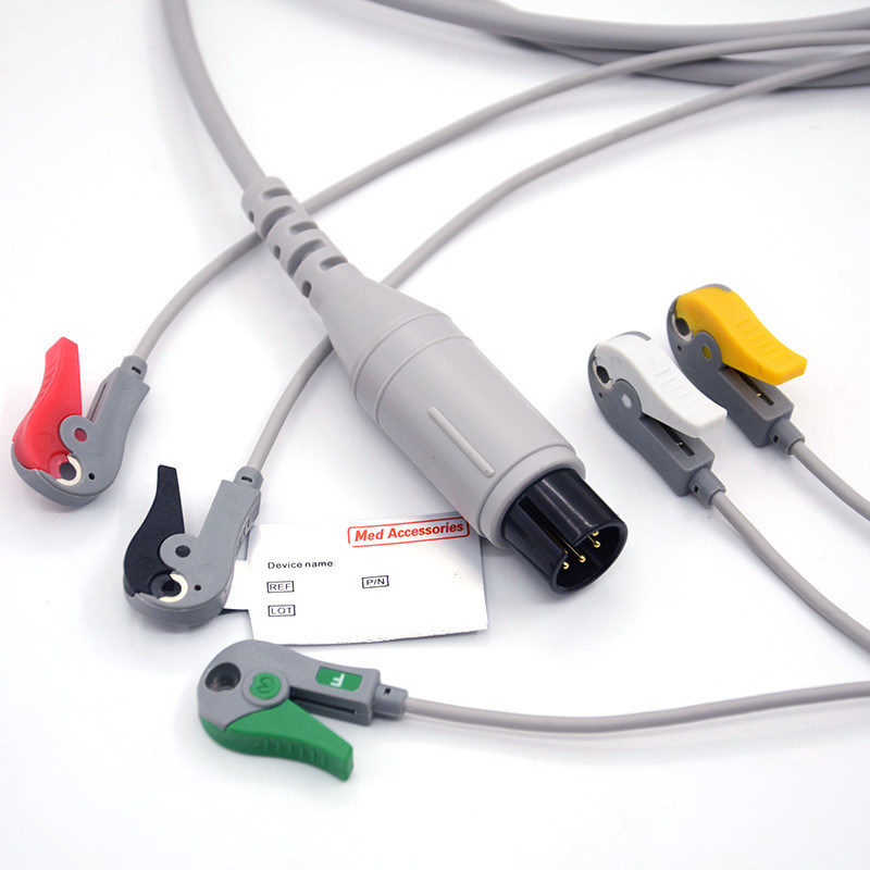 Mindray Portable Spo2 Probe Sensor Connecteur rond Cable d'oxymètre de pouls