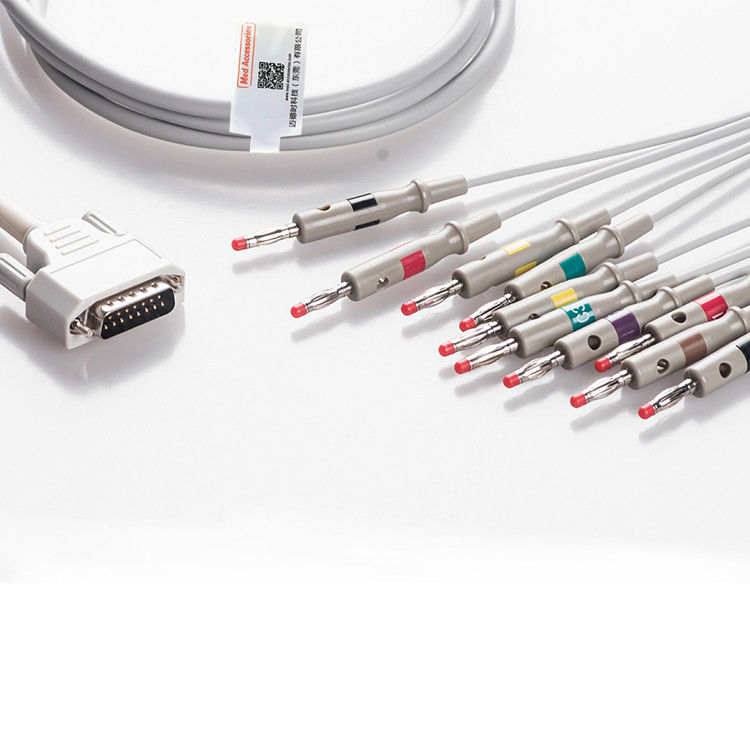 Burdick Atria Plus Eclipse Direct Connect Cable EKG 10 conduits AHA Banane 3,0m de longueur