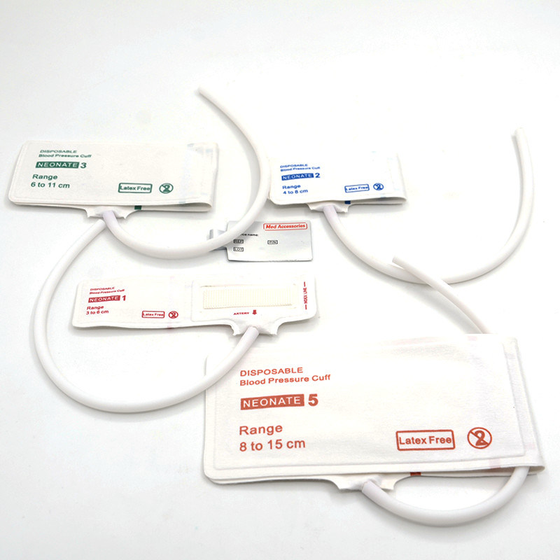 Accessoires médicaux ISO13485 Manche NIBP Matériau TPU jetable réutilisable pour nourrissons Adultes