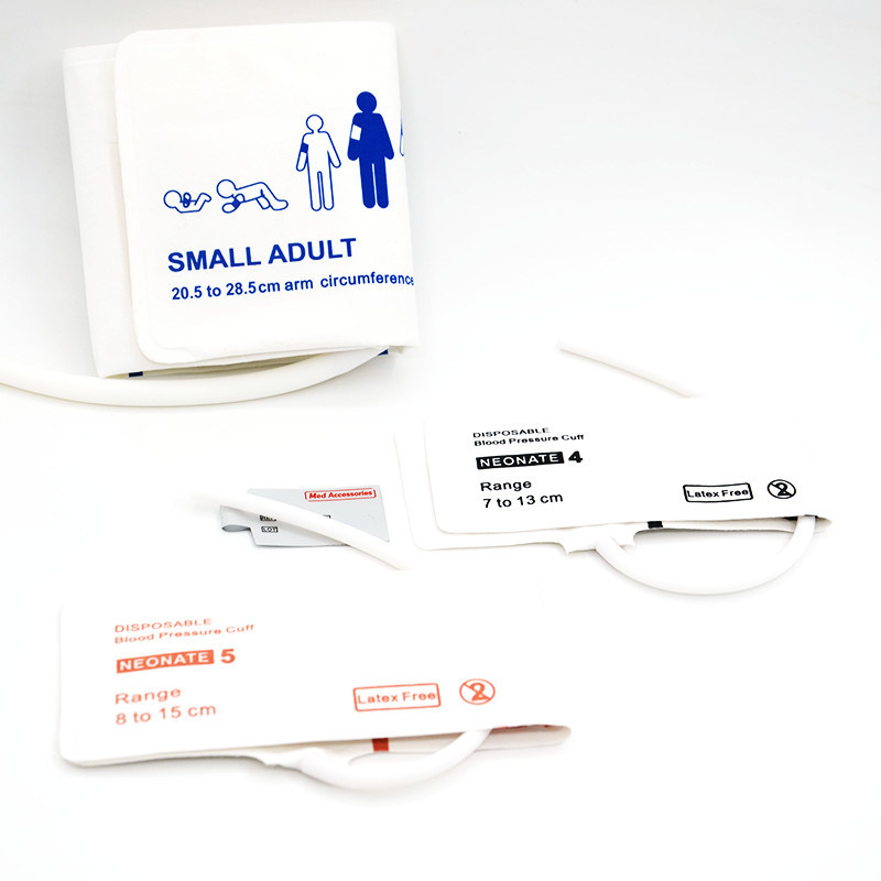 Accessoires médicaux ISO13485 Manche NIBP Matériau TPU jetable réutilisable pour nourrissons Adultes