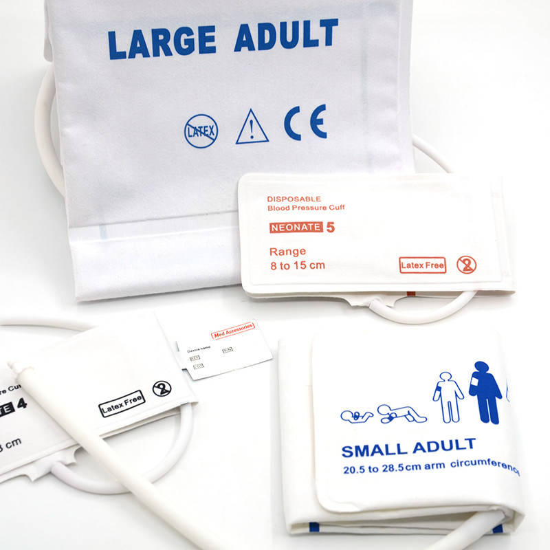 Accessoires médicaux ISO13485 Manche NIBP Matériau TPU jetable réutilisable pour nourrissons Adultes