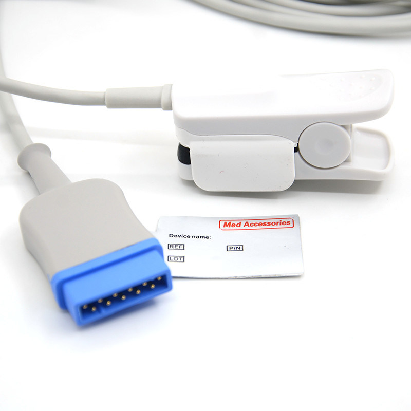 Dash 2000/3000 réutilisable Compatible GE 11Pin Solaire 8000/8000M Capteur de détection de doigts pour adultes SpO2 câble