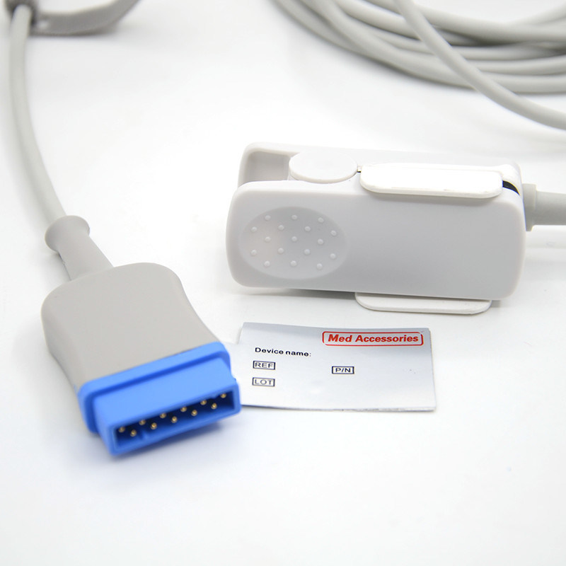 Dash 2000/3000 réutilisable Compatible GE 11Pin Solaire 8000/8000M Capteur de détection de doigts pour adultes SpO2 câble