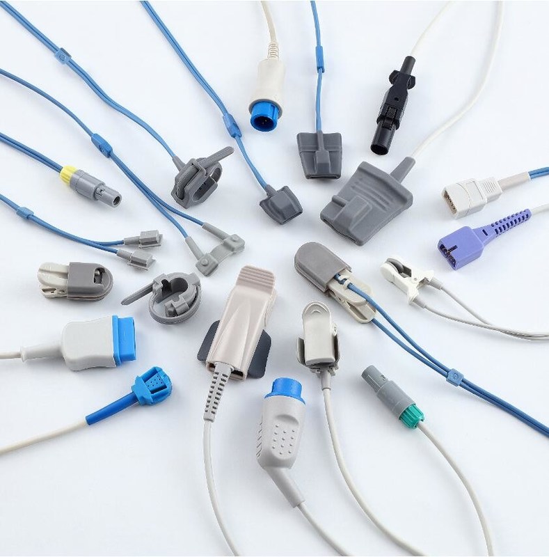 Réutilisable pour adultes Sensor à pointe souple, ceintures de sonde, capteur compatible GE Marquette, capteur à 11 broches