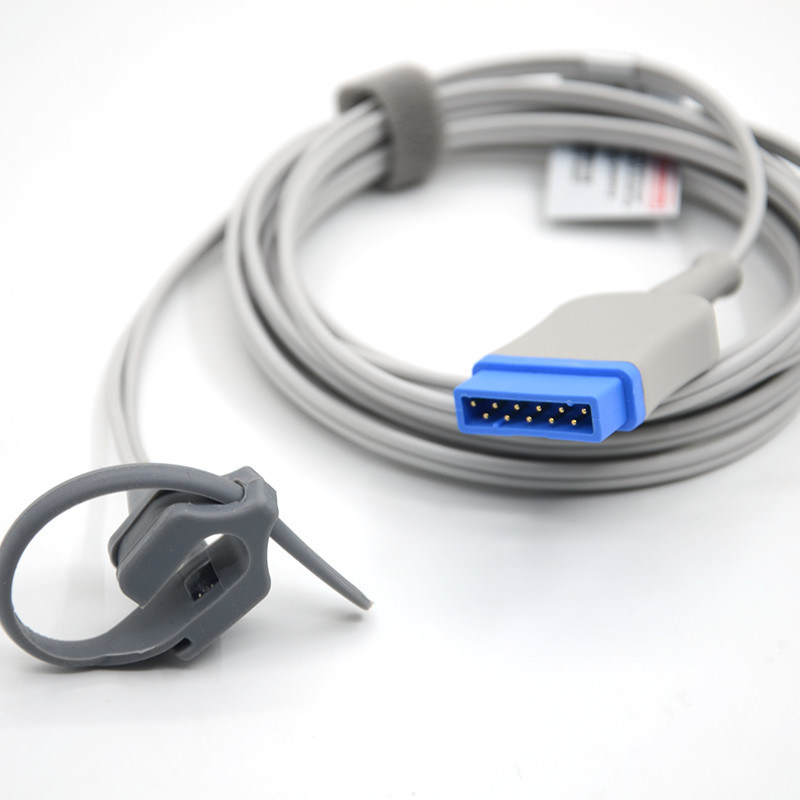 Accessoires d'hôpital à oxygène réutilisable compatible GE Solar 8000M Dash 2000 Enveloppe néonatale 11Pin Moniteur SpO2 Sensor