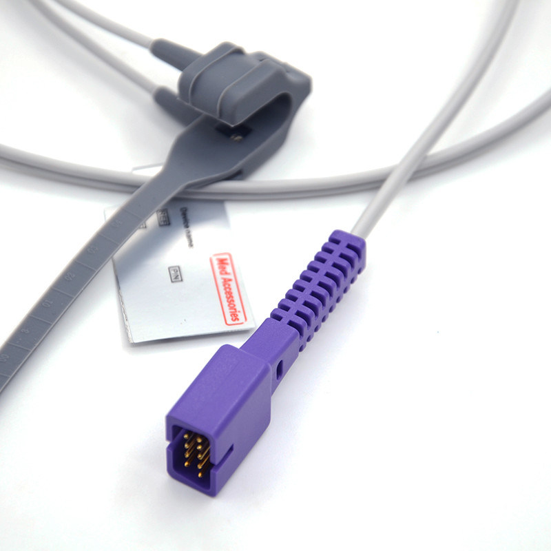 Utilisation chez le nouveau-né Compatible pour Nellcor Oximètre réutilisable à 9 broches Compatible avec Nellcor Spo2 Sensor