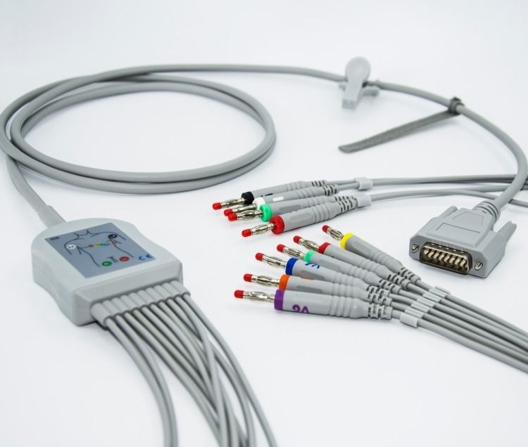 Mortara Banana Plug ECG Cable Set 3.0 Diamètre du câble pour l' accessoire de moniteur du patient