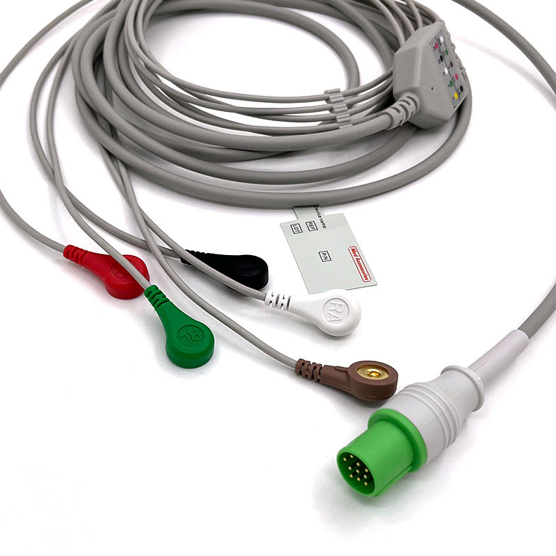 GE Helige 10 broches ECG 5plomb ECG Med accessoires électroménager électroménager médical câble polyvalent 0.9m Taille