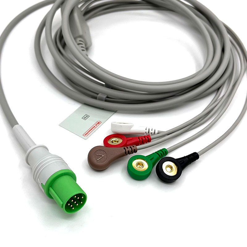 GE Helige 10 broches ECG 5plomb ECG Med accessoires électroménager électroménager médical câble polyvalent 0.9m Taille