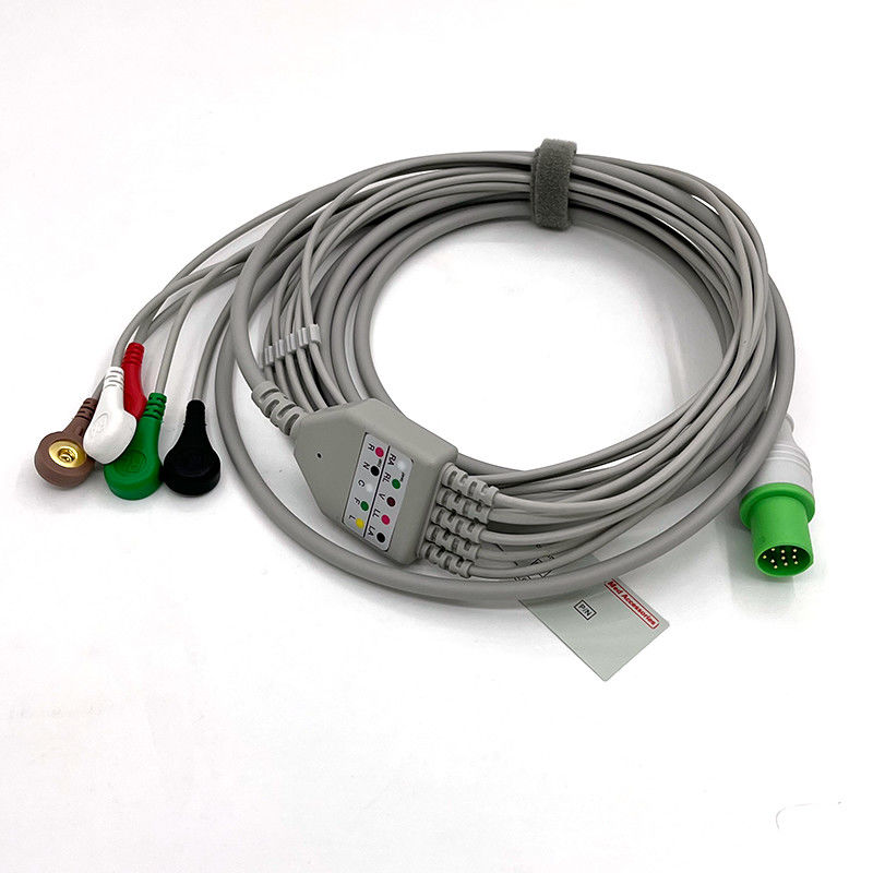 GE Helige 10 broches ECG 5plomb ECG Med accessoires électroménager électroménager médical câble polyvalent 0.9m Taille