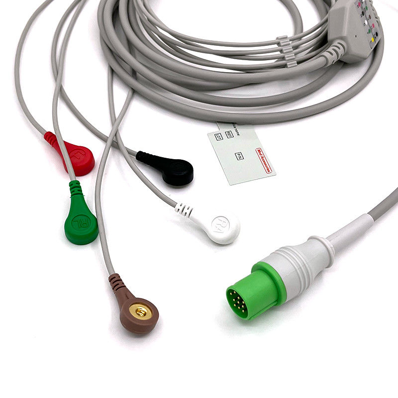 GE Helige 10 broches ECG 5plomb ECG Med accessoires électroménager électroménager médical câble polyvalent 0.9m Taille