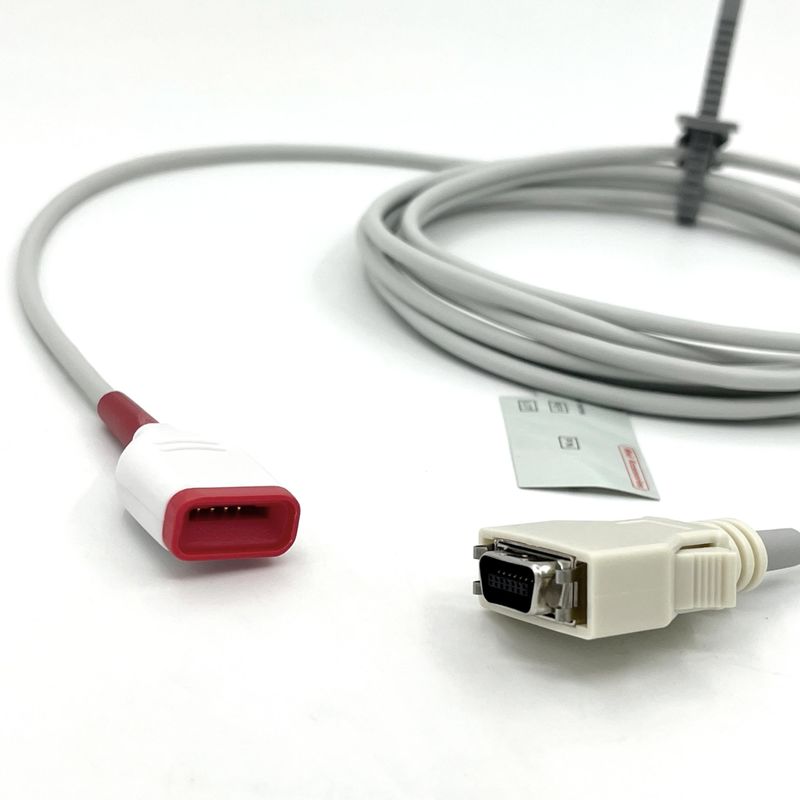 Compatible avec le câble d'extension du capteur SpO2 TPU M-Gray pour les accessoires de moniteurs de soins médicaux
