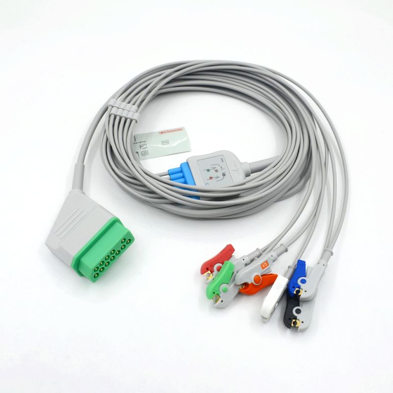 Compatible Nihon Kohden 12 broches 6 conduits câble de moniteur ECG pour les accessoires médicaux