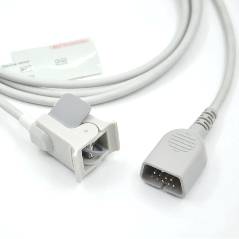 Fabricant Moniteur accessoires doigt pédiatrique Compatible Nihon kohden 9pin Capteur SpO2 réutilisable