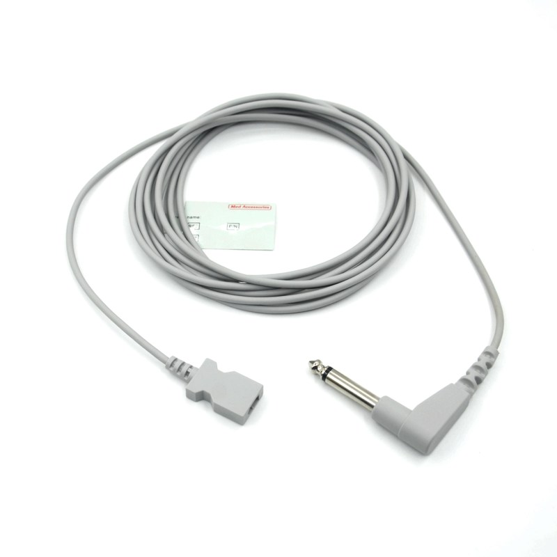 Cable d'adaptateur de température pour sonde à température jetable compatible YSI 400 rectangulaire à double broche