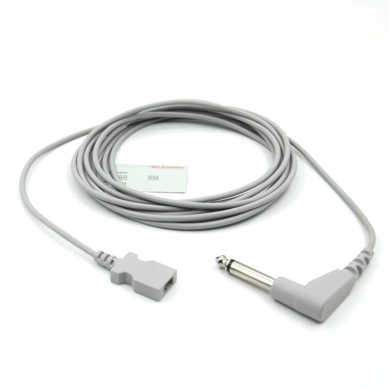 Cable d'adaptateur de température pour sonde à température jetable compatible YSI 400 rectangulaire à double broche