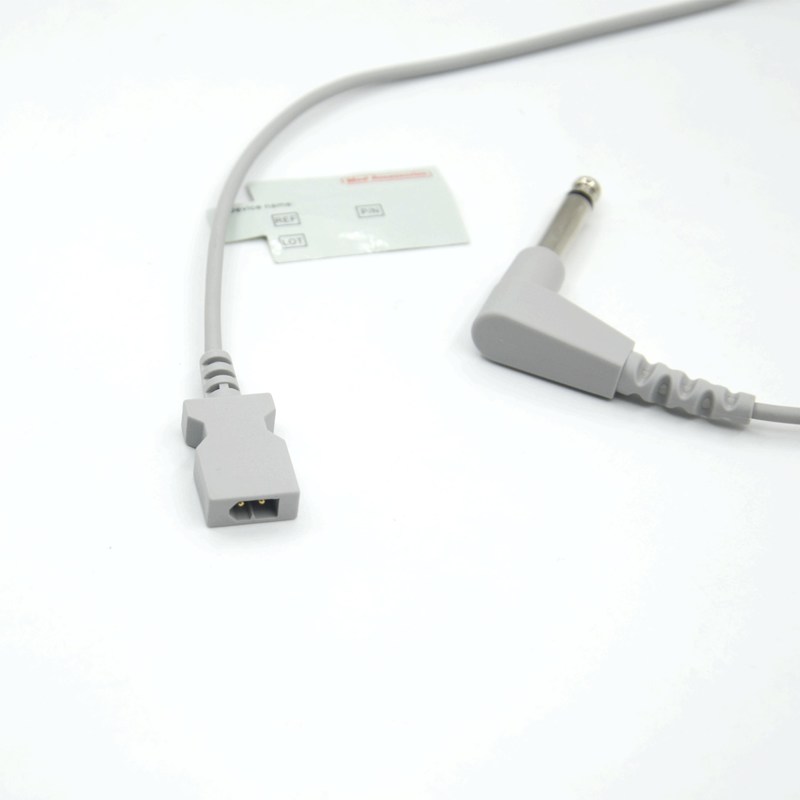 Cable d'adaptateur de température pour sonde à température jetable compatible YSI 400 rectangulaire à double broche