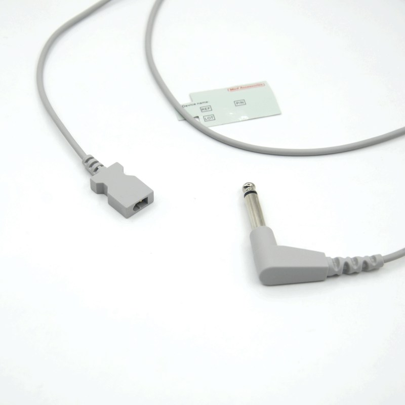 Cable d'adaptateur de température pour sonde à température jetable compatible YSI 400 rectangulaire à double broche
