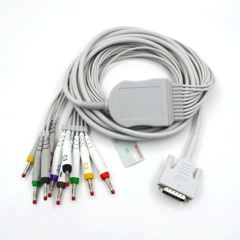 Compatible Nihon Kohden 10 conduit le câble d' EKG pour le patient