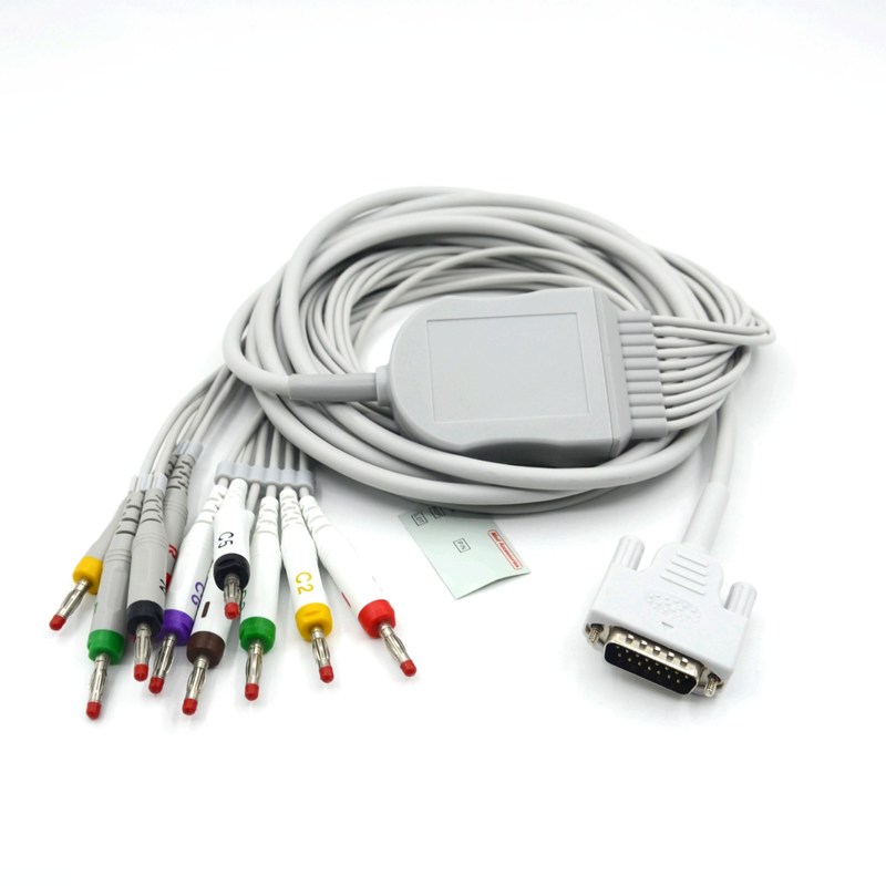 Compatible Nihon Kohden 10 conduit le câble d' EKG pour le patient