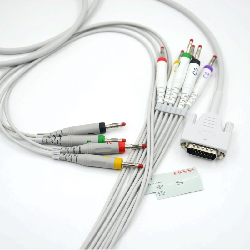 Compatible Nihon Kohden 10 conduit le câble d' EKG pour le patient