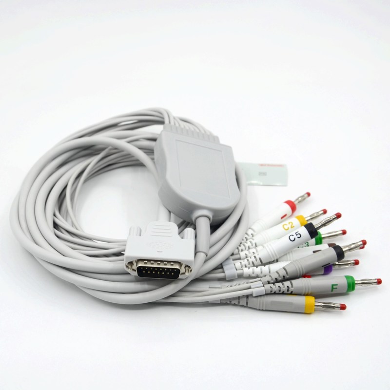 Compatible Nihon Kohden 10 conduit le câble d' EKG pour le patient