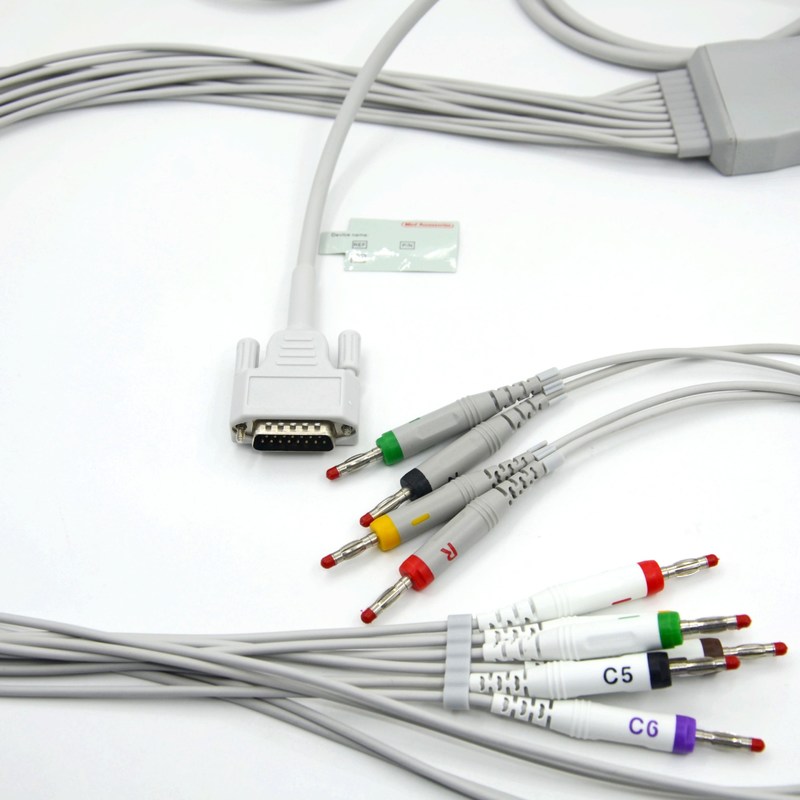 Compatible Nihon Kohden 10 conduit le câble d' EKG pour le patient