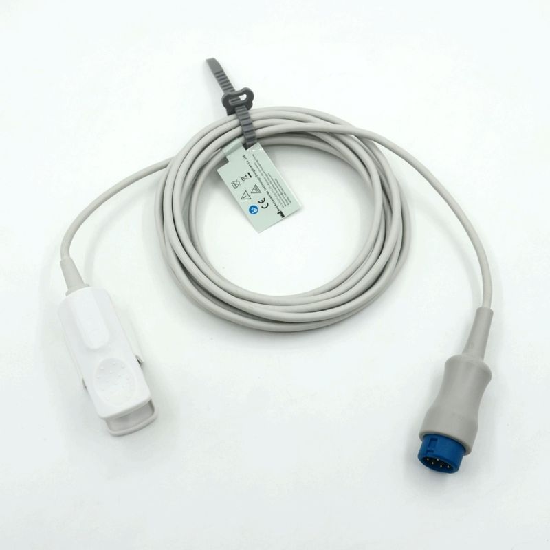 Fabricant Accessoires de moniteur Clips réutilisables pour adultes Sensor Mindray SpO2 compatible pour T5/T8,7pin,3m