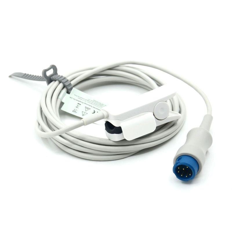 Fabricant Accessoires de moniteur Clips réutilisables pour adultes Sensor Mindray SpO2 compatible pour T5/T8,7pin,3m