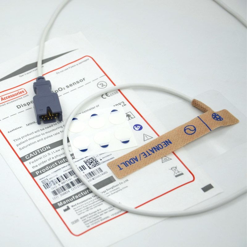 Fournisseur d'accessoires médicaux Compatible Masim 2329 Nouveau-né/Adulte Capteur SpO2 jetable 9 broches