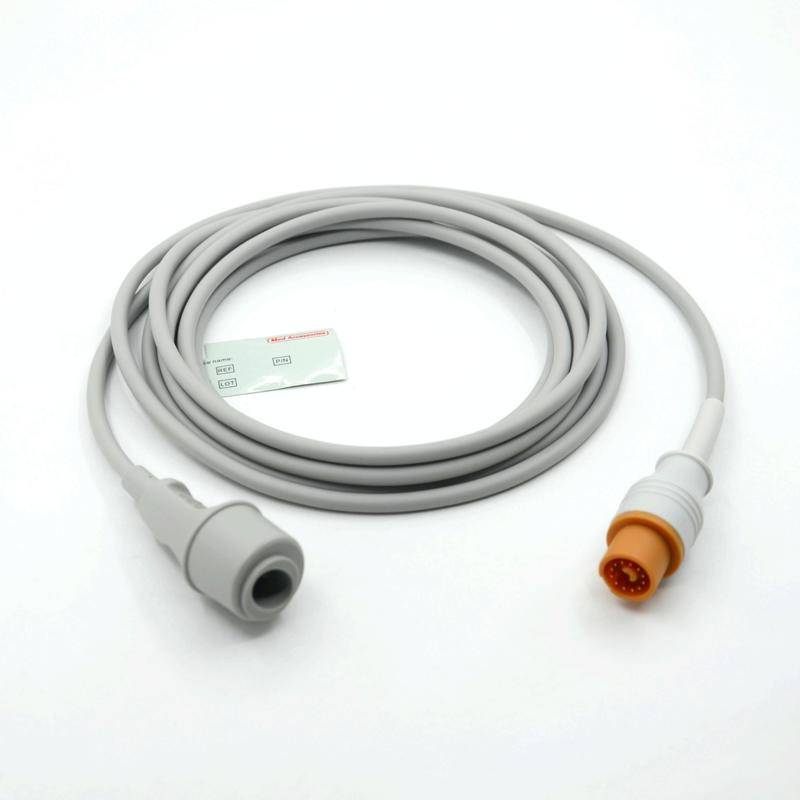 Accessoire moniteur médical pratique de couleur grise compatible Fukuda To Edward Multi Fonction IBP Câble
