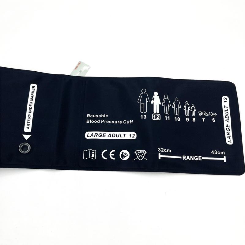 Brassards réutilisables Welch Allyn Flexiport compatibles 32-43cm, réutilisables, PNI, 12 grands adultes