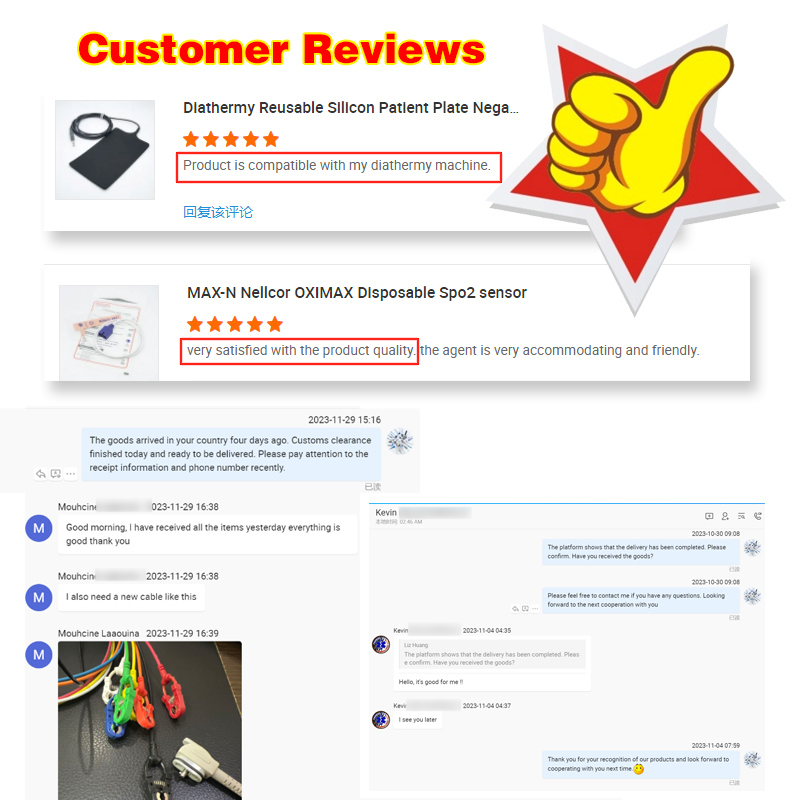 Mindray Portable Spo2 Probe Sensor Connecteur rond Cable d'oxymètre de pouls